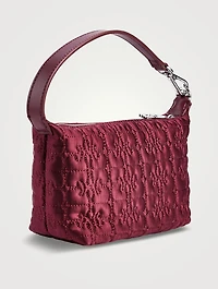 Small Quilted Satin Shoulder Bag