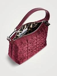Small Quilted Satin Shoulder Bag