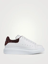 Oversized Embellished Leather Sneakers