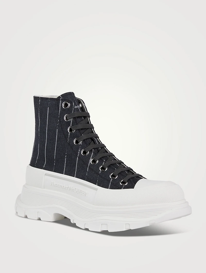Tread Slick Canvas Boots Broken Stripe Print