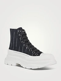 Tread Slick Canvas Boots Broken Stripe Print