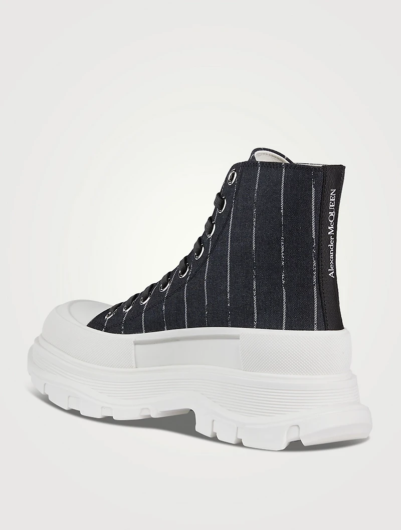 Tread Slick Canvas Boots Broken Stripe Print