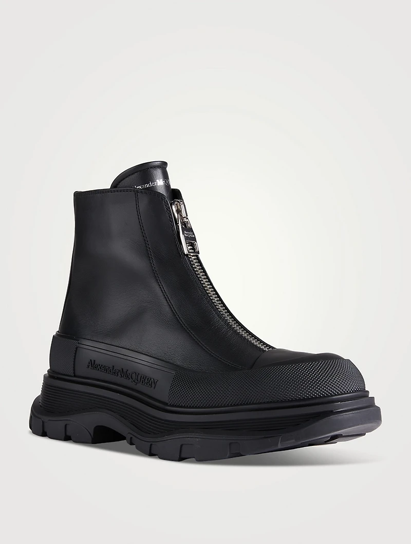Tread Slick Zip Leather Boots