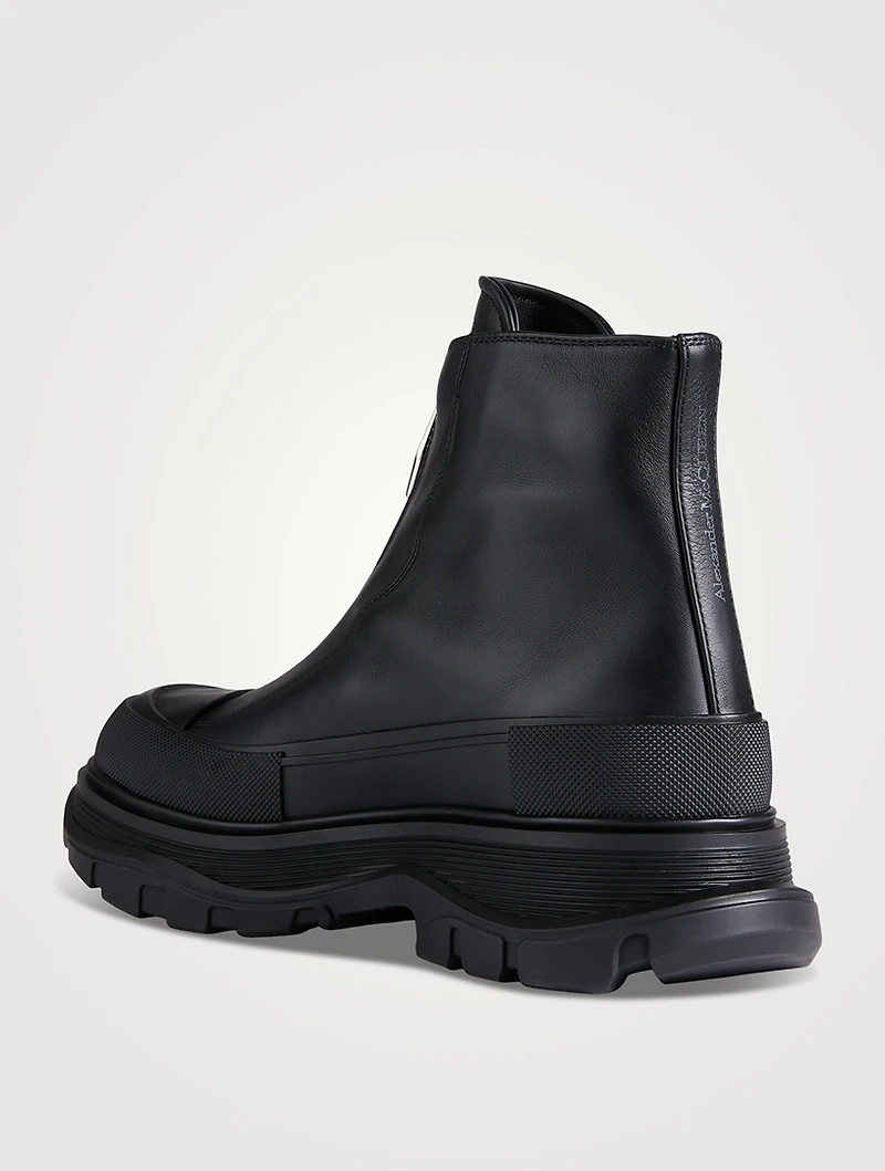 Tread Slick Zip Leather Boots