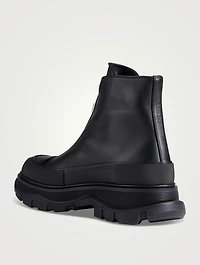 Tread Slick Zip Leather Boots