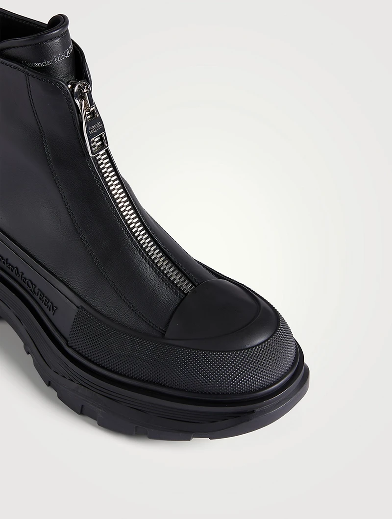 Tread Slick Zip Leather Boots
