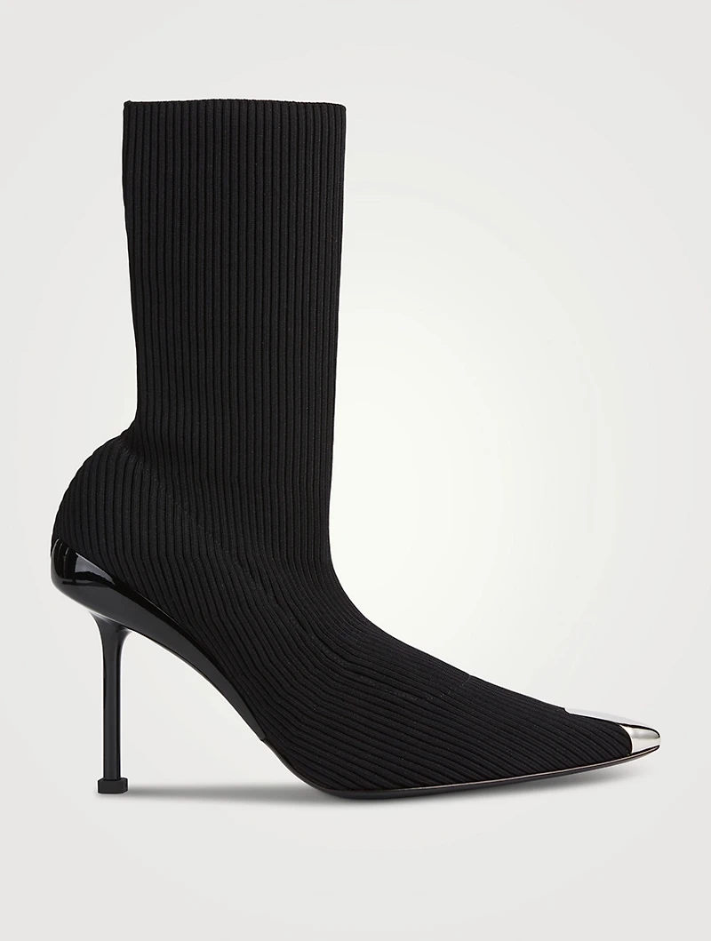 Slash Knit Sock Boots