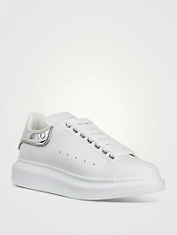 Oversized Mirror Leather Sneakers