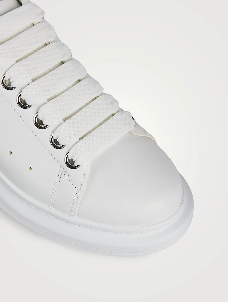Oversized Mirror Leather Sneakers