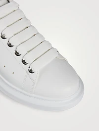 Oversized Mirror Leather Sneakers