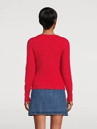 Pau Asymmetrical Rib-Knit Cardigan