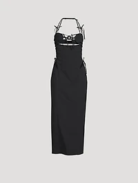 Ruban Cut-Out Midi Dress