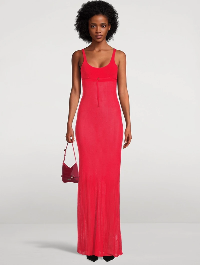 La Robe Maille Oranger Maxi Dress
