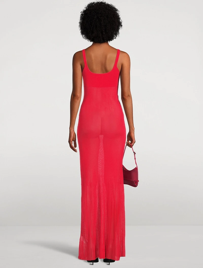 La Robe Maille Oranger Maxi Dress