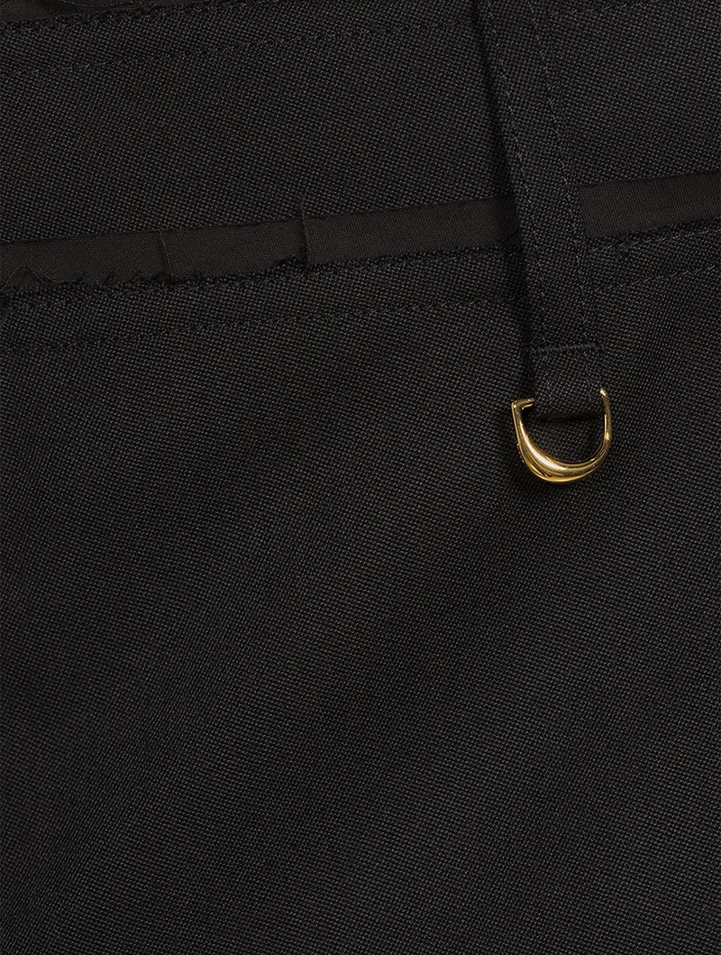 Ficelle Straight-Leg Wool Trousers