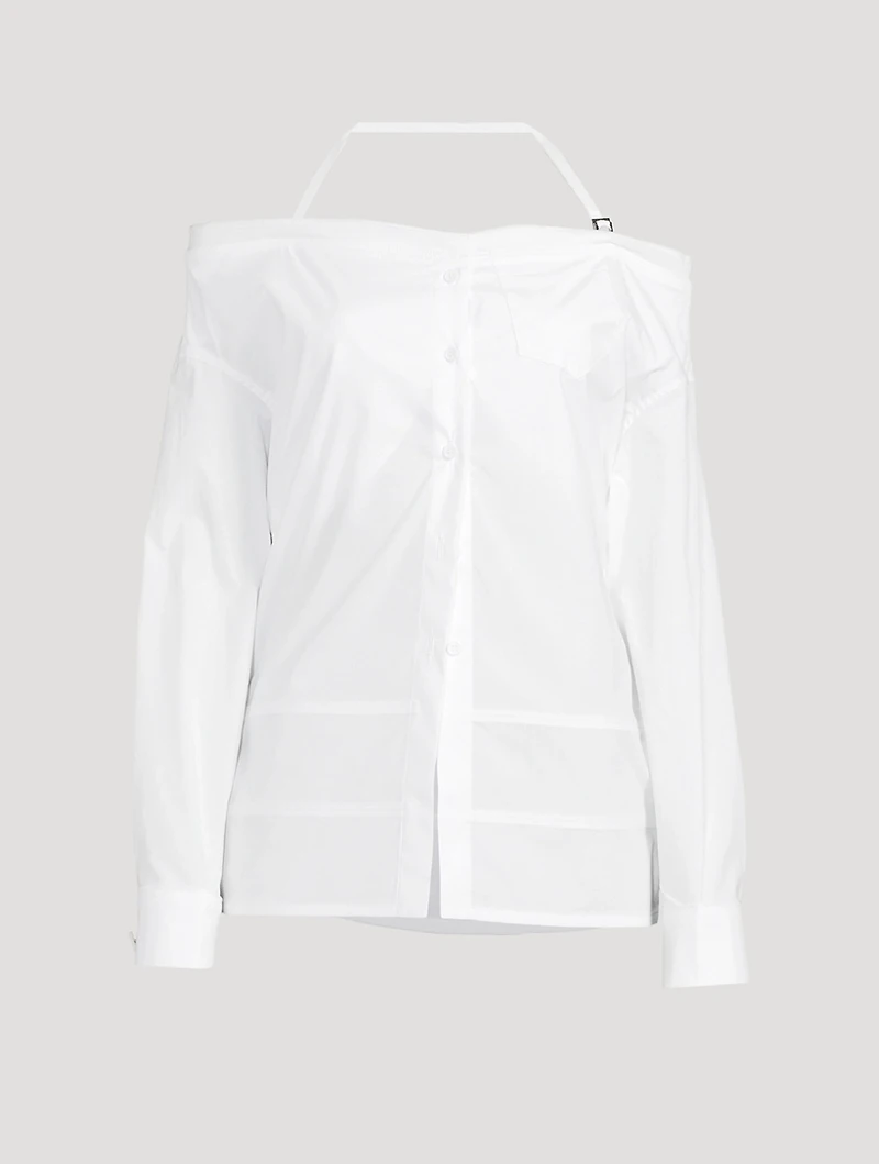 Peplo Off-The-Shoulder Bustle Shirt