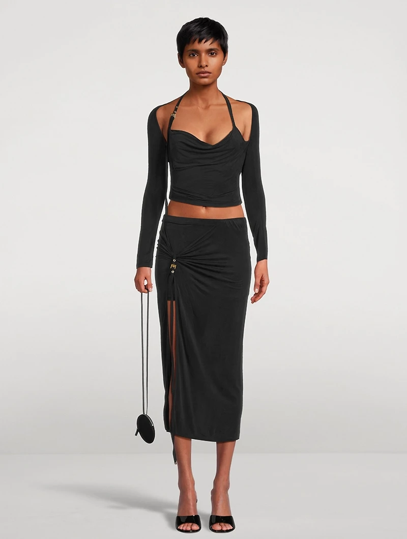 Croissant Midi Pareo Skirt