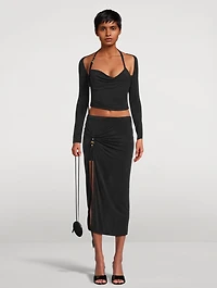 Croissant Midi Pareo Skirt