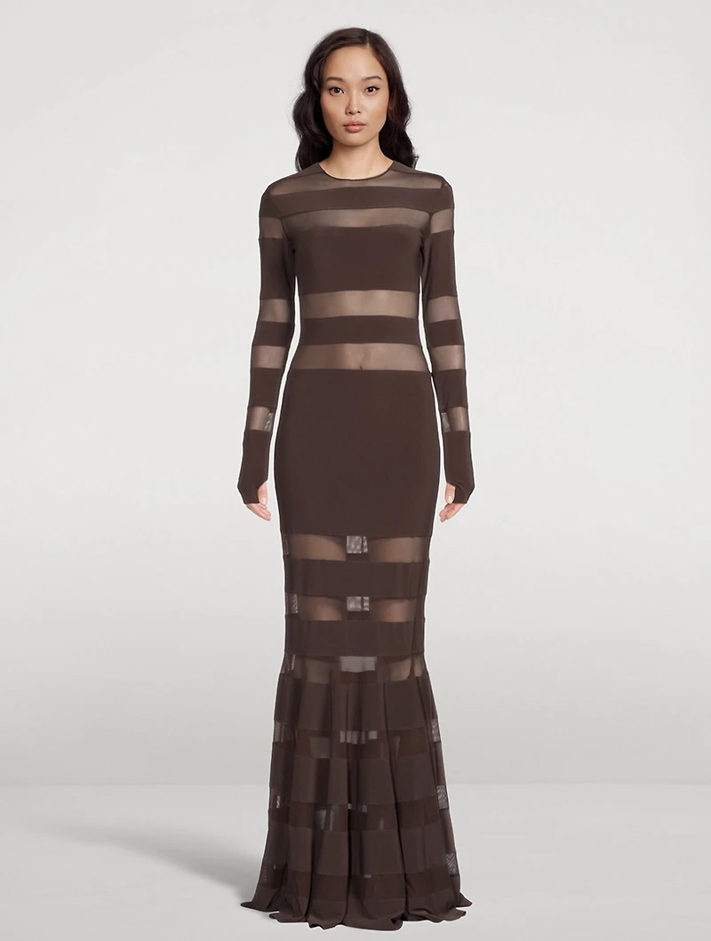 Spliced Fishtail Gown