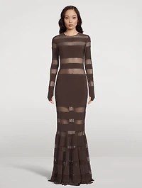 Spliced Fishtail Gown