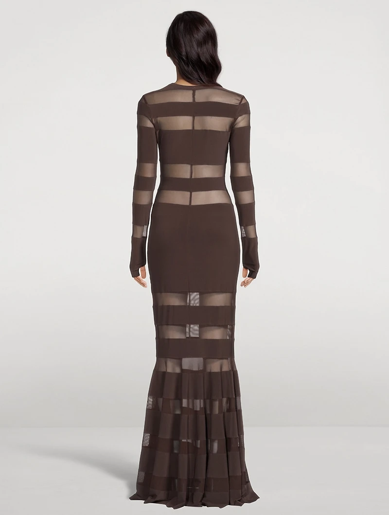Spliced Fishtail Gown