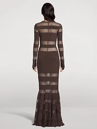 Spliced Fishtail Gown