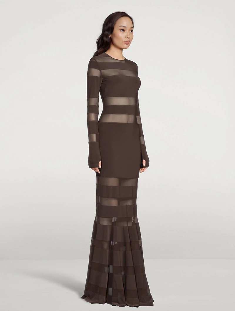 Spliced Fishtail Gown