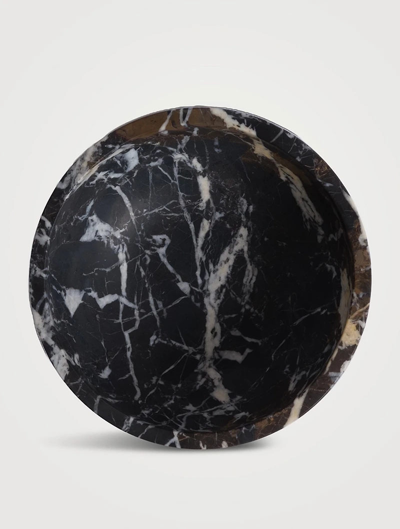 Lucas Footed Marble Bowl