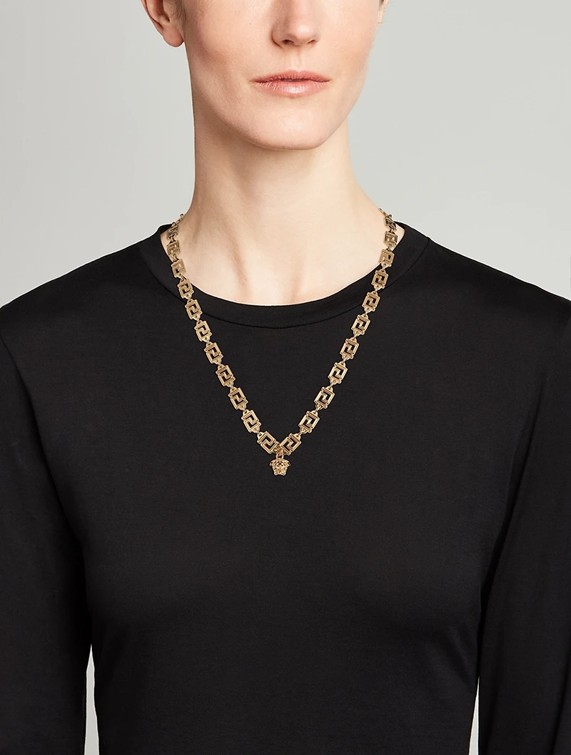 Medusa Greca Necklace
