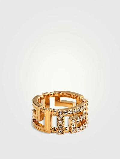 Greca Crystal Ring