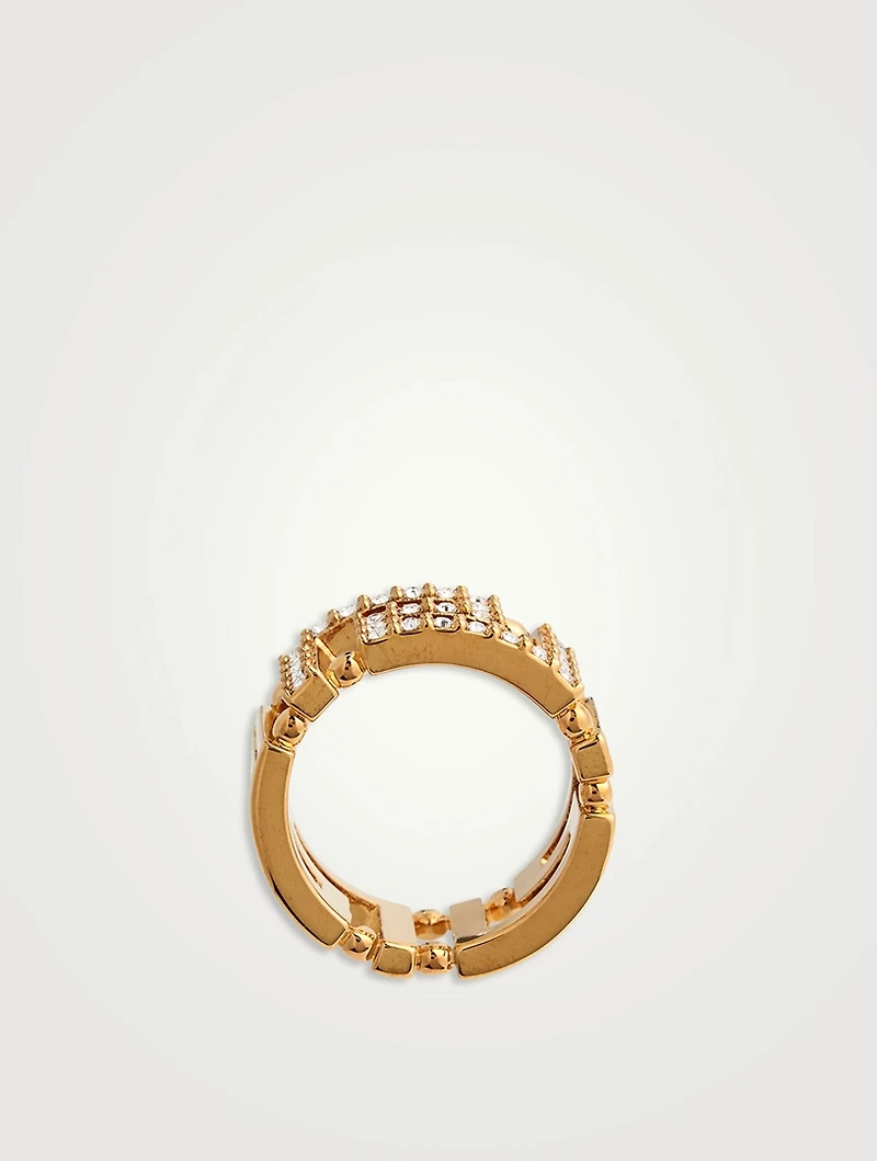 Greca Crystal Ring