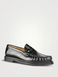 Rivet Leather Loafers