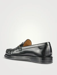 Rivet Leather Loafers