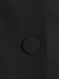 Guipure Lace-Trimmed Wool Jacket
