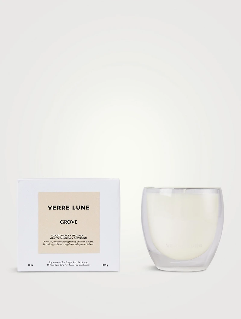 Blood Orange And Bergamot Grove Glass Candle