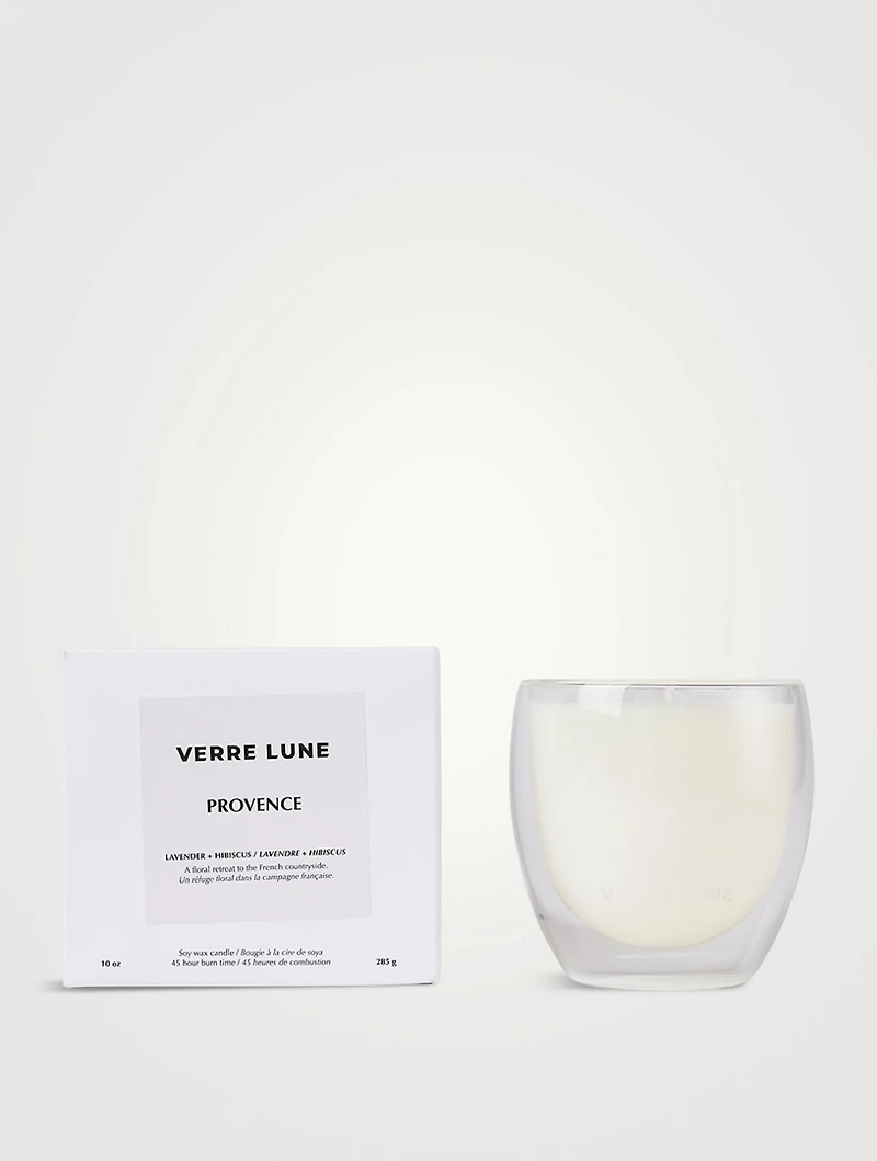 Lavender And Hibiscus Provence Glass Candle