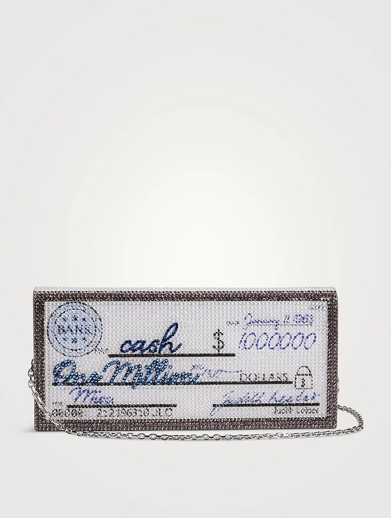 Million Dollar Cheque Envelope Clutch