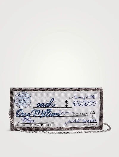 Million Dollar Cheque Envelope Clutch