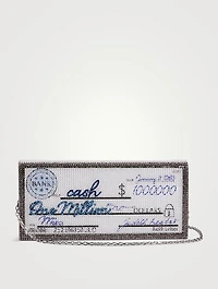 Million Dollar Cheque Envelope Clutch