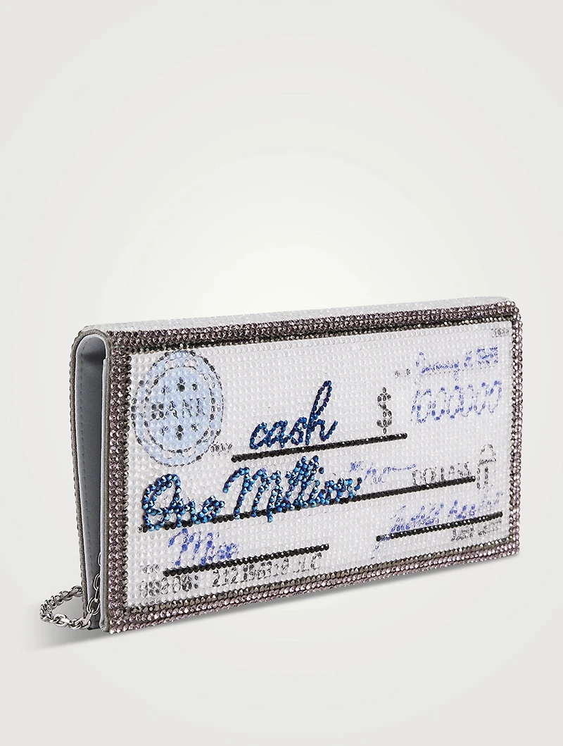 Million Dollar Cheque Envelope Clutch
