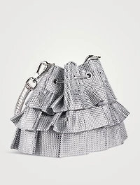Fullbead Ruffled Pouch Bag