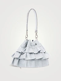 Fullbead Ruffled Pouch Bag