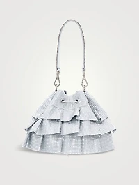 Fullbead Ruffled Pouch Bag