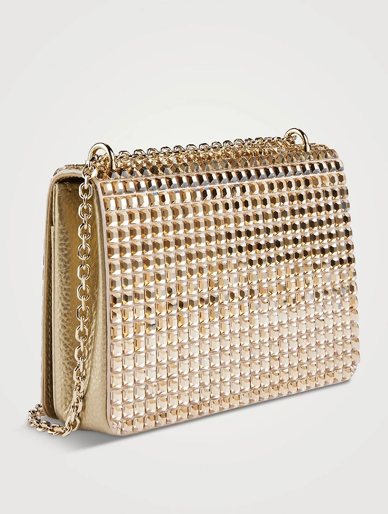 Cricket Squares Hematite Clutch