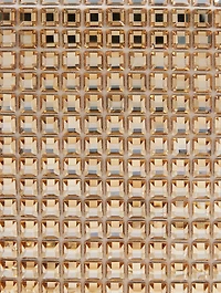 Cricket Squares Hematite Clutch