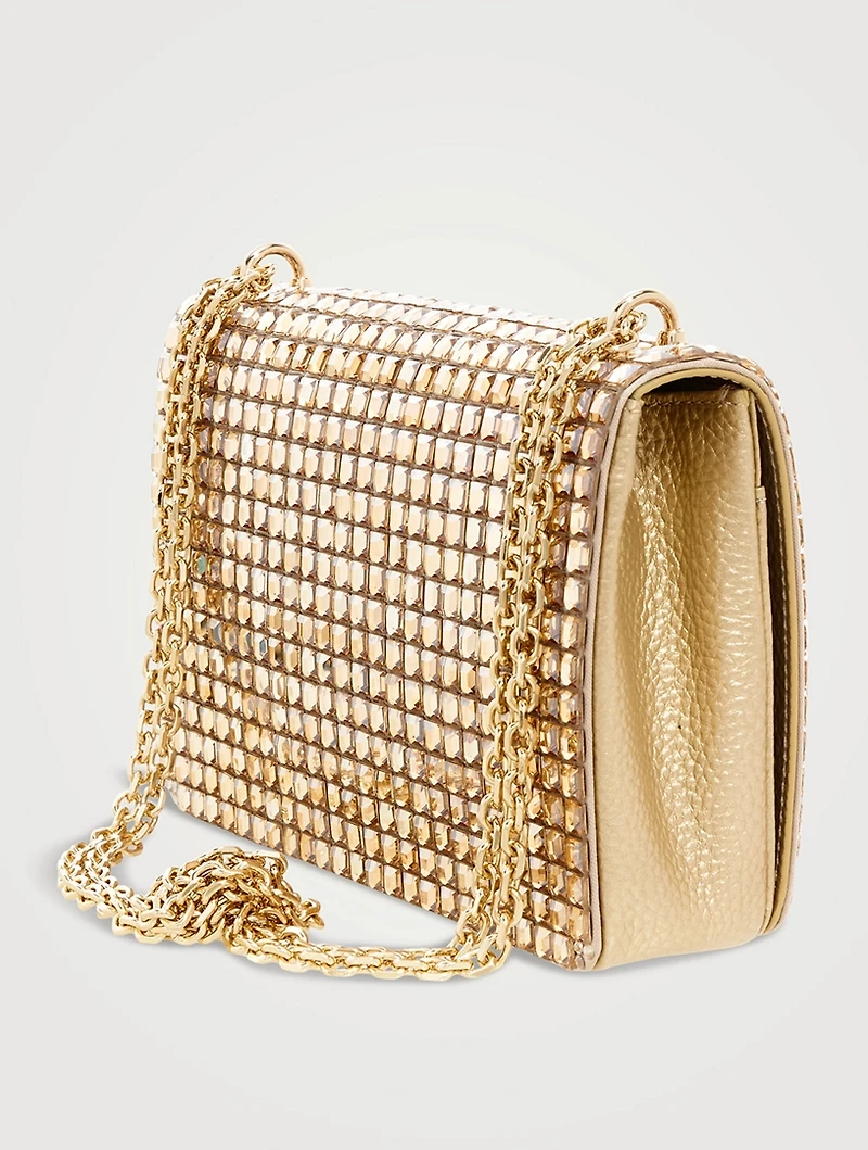 Cricket Squares Hematite Clutch