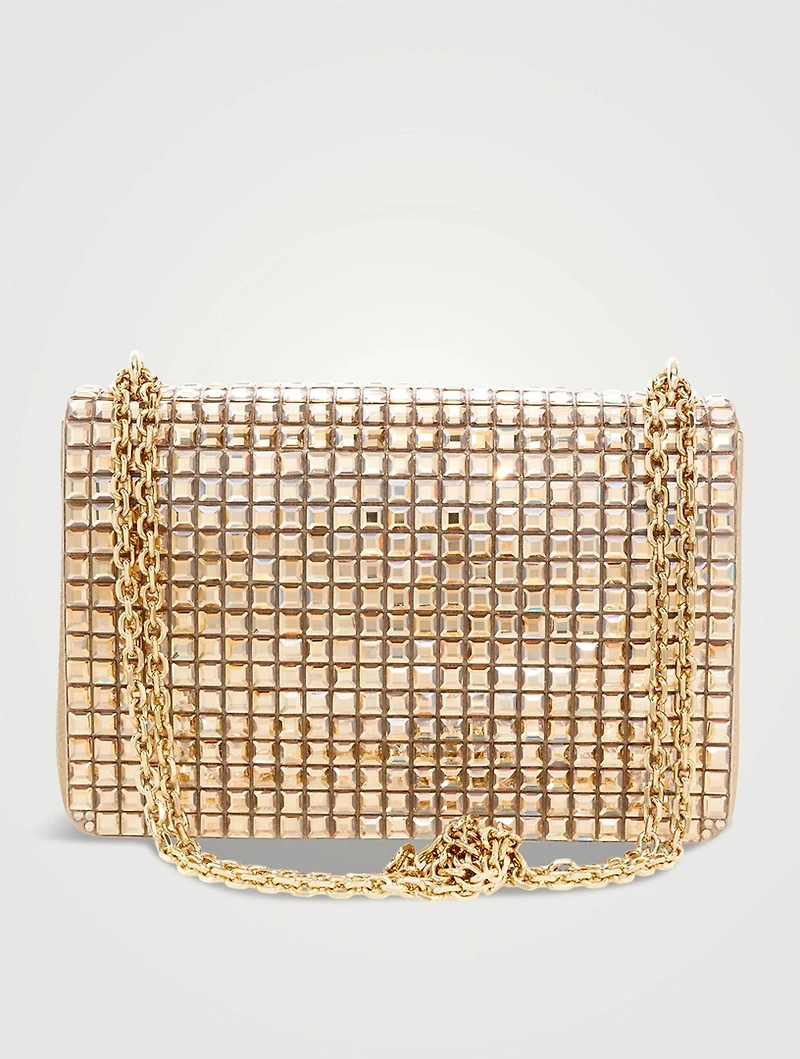 Cricket Squares Hematite Clutch