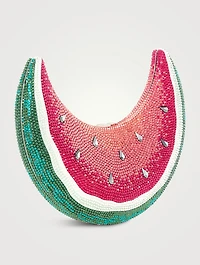 Watermelon Crescent Evening Bag