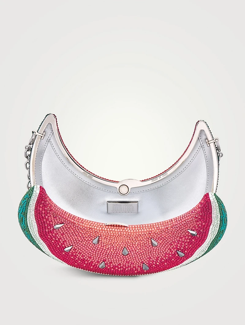 Watermelon Crescent Evening Bag