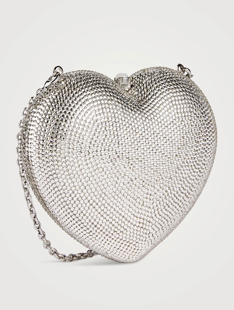 L'Amour Petit Coeur Crystal Clutch